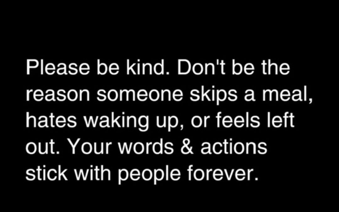 Deciding to be kind is a super power