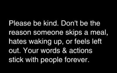 Deciding to be kind is a super power