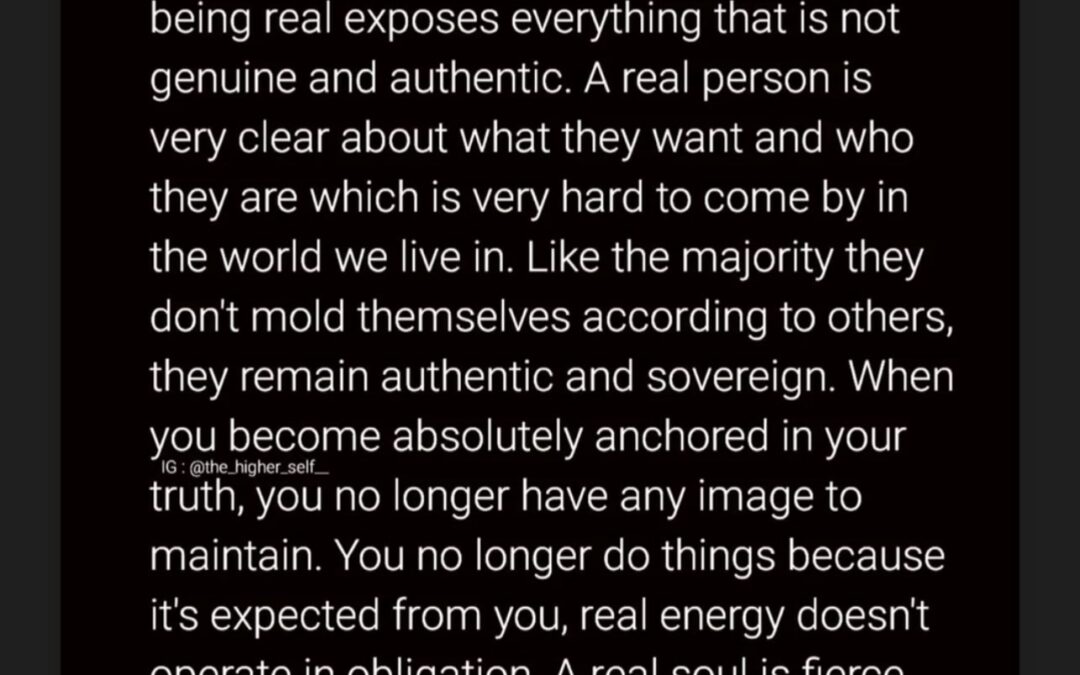 The Cost of Being Real