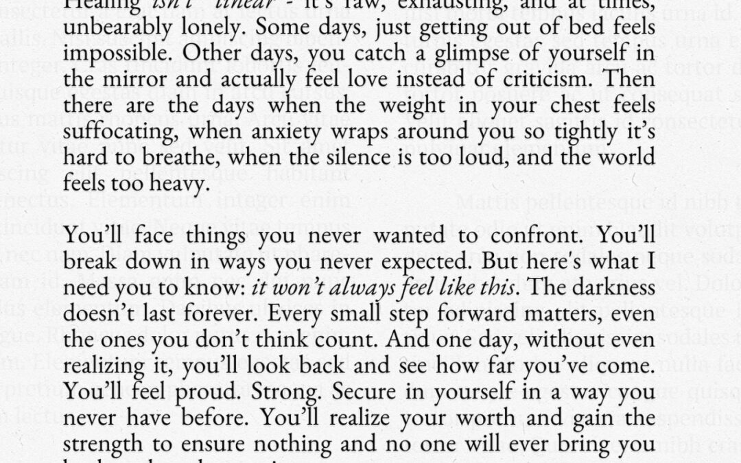 The path isn’t linear