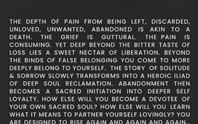 The Hidden Gift of Abandonment