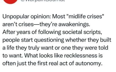 Not a Crisis, But an Awakening