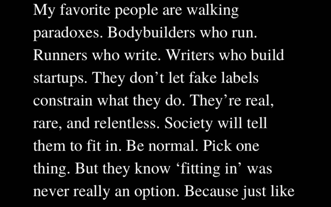 Don’t Fit In. Wake Up.