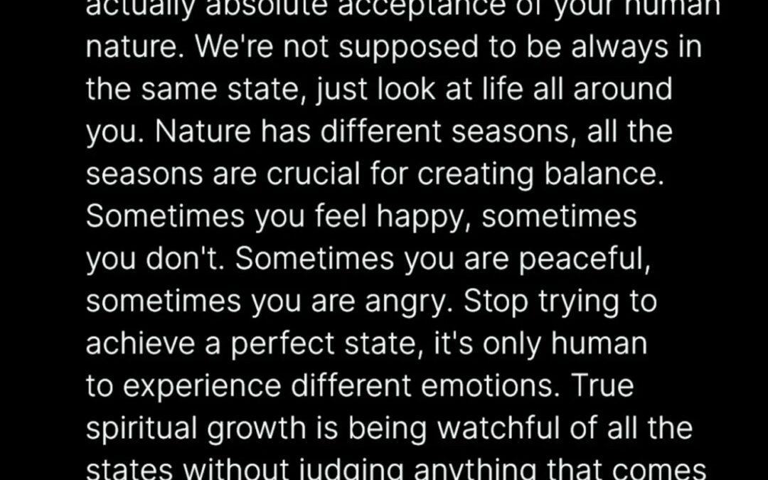 We’re Still Human, Even After Awakening