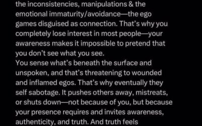 When Seeing Becomes Lonely