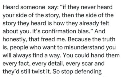 Protect Your Peace, Not Their Perception