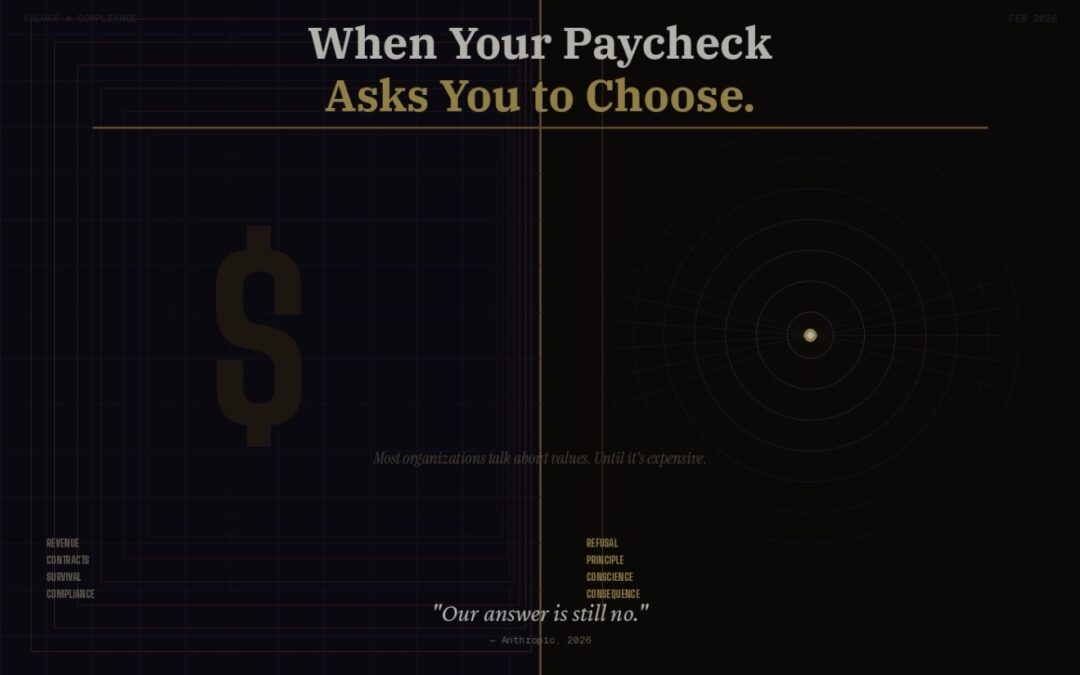 When Your Paycheck Asks You to Compromise Your Soul