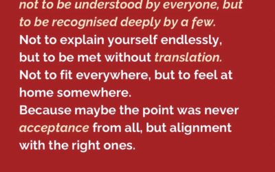 To Be Seen Without Translation